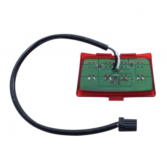 8 LED Fender Tip Light For Harley Motorcycle- Red LED/Red Lens - Thumbnail 3