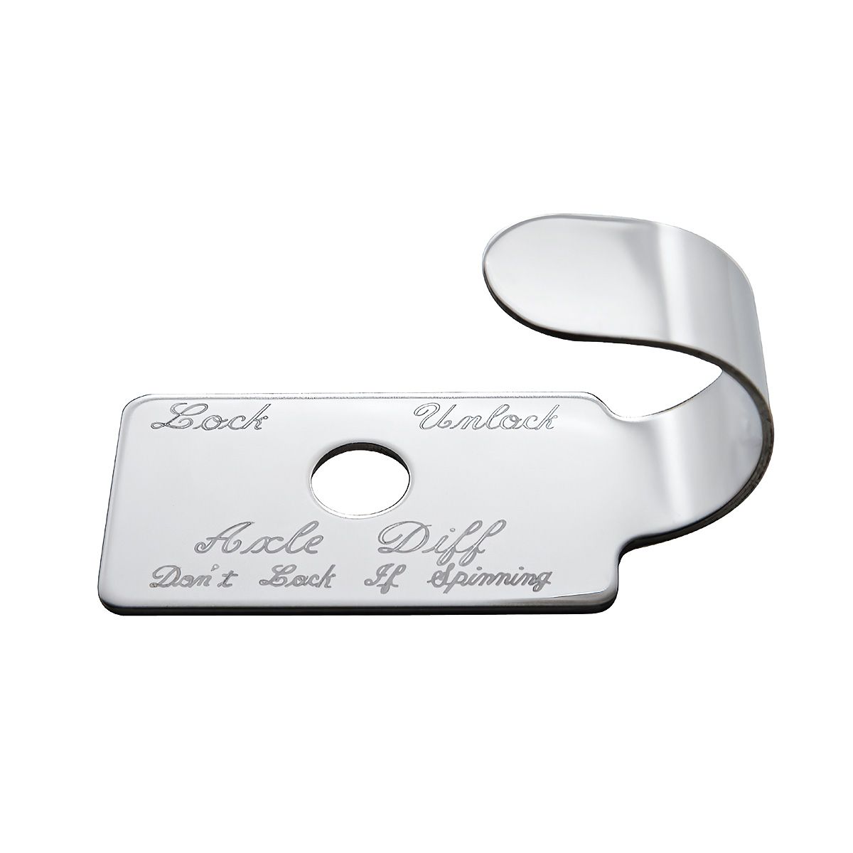 Stainless Switch Guard With Script For Peterbilt 379 - Thumbnail 5