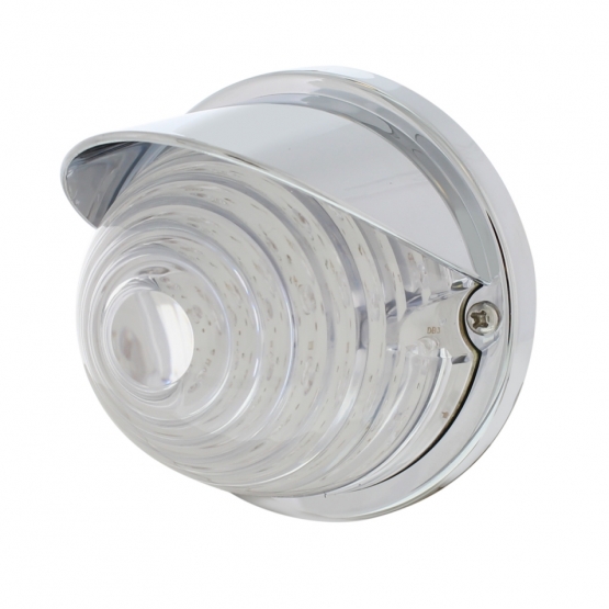 17 LED Beehive Flush Mount Kit With Visor - Amber LED/Clear Lens - Thumbnail 2