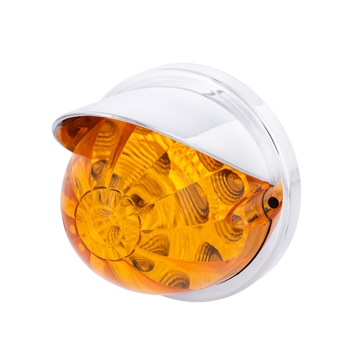17 LED Reflector Watermelon Flush Mount Kit With Visor - Amber LED/Amber Lens - Thumbnail 4