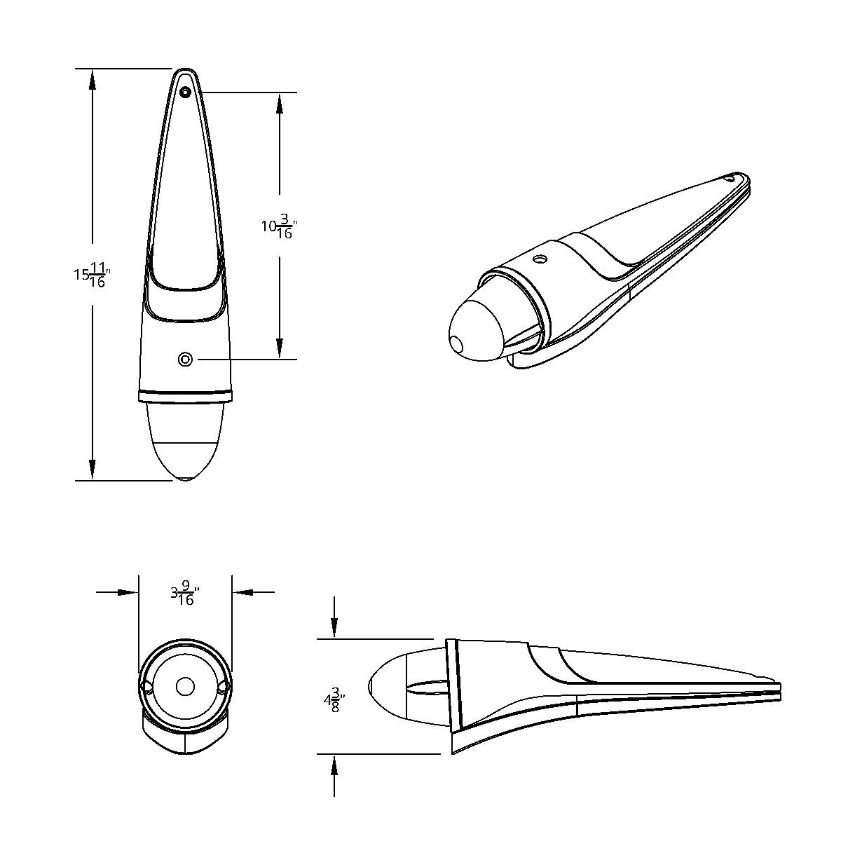 19 LED Watermelon Grakon 1000 Style Cab Light Kit - Amber LED/Dark Amber Lens - Thumbnail 3