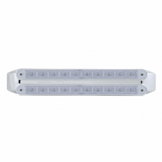 Dual 10 LED 9" Light Bars (Stop, Turn & Tail) - Red LED/Clear Lens