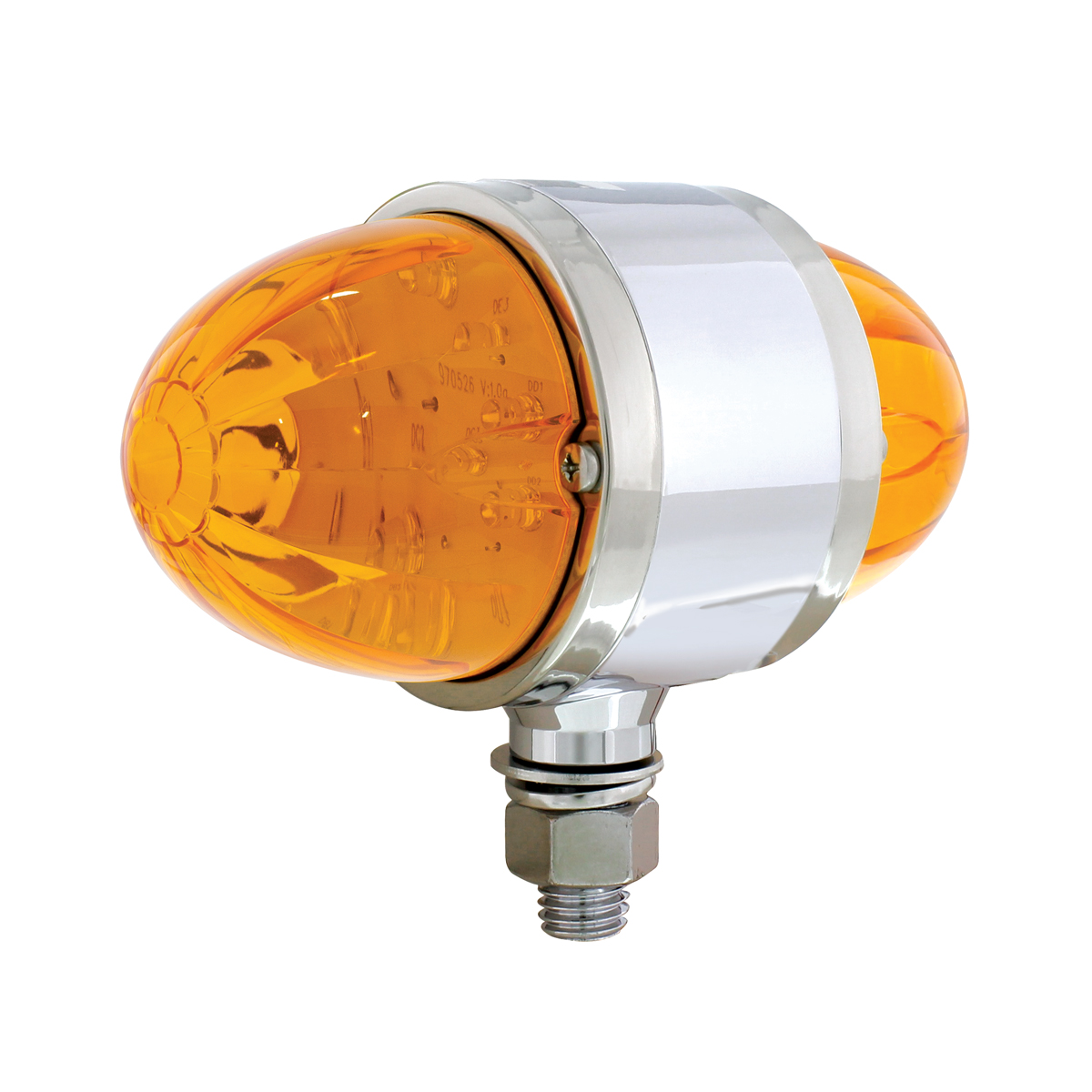 34 LED Dual Function Watermelon Double Face Light - Amber LED/Amber Lens - Thumbnail 2