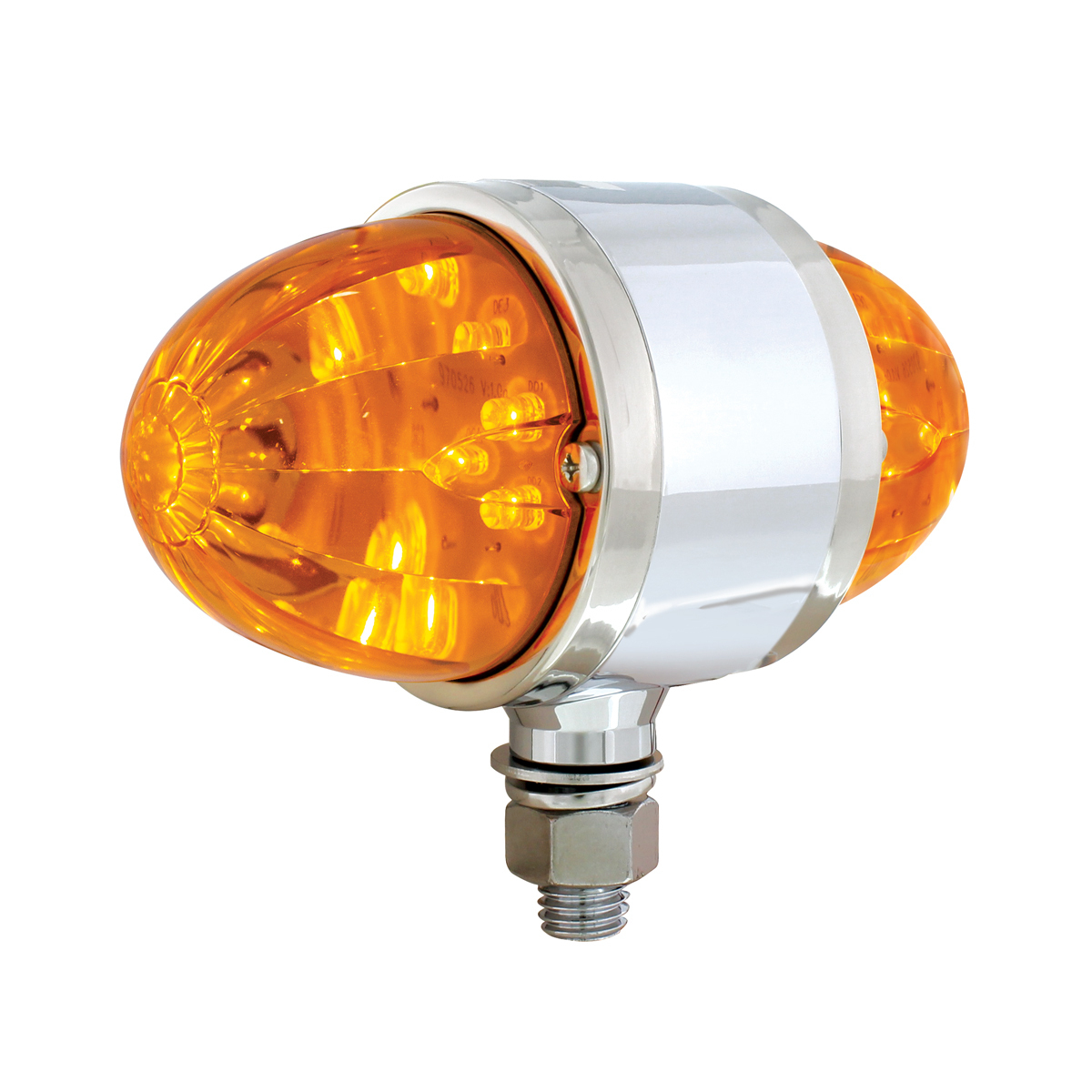 34 LED Dual Function Watermelon Double Face Light - Amber LED/Amber Lens - Thumbnail 4