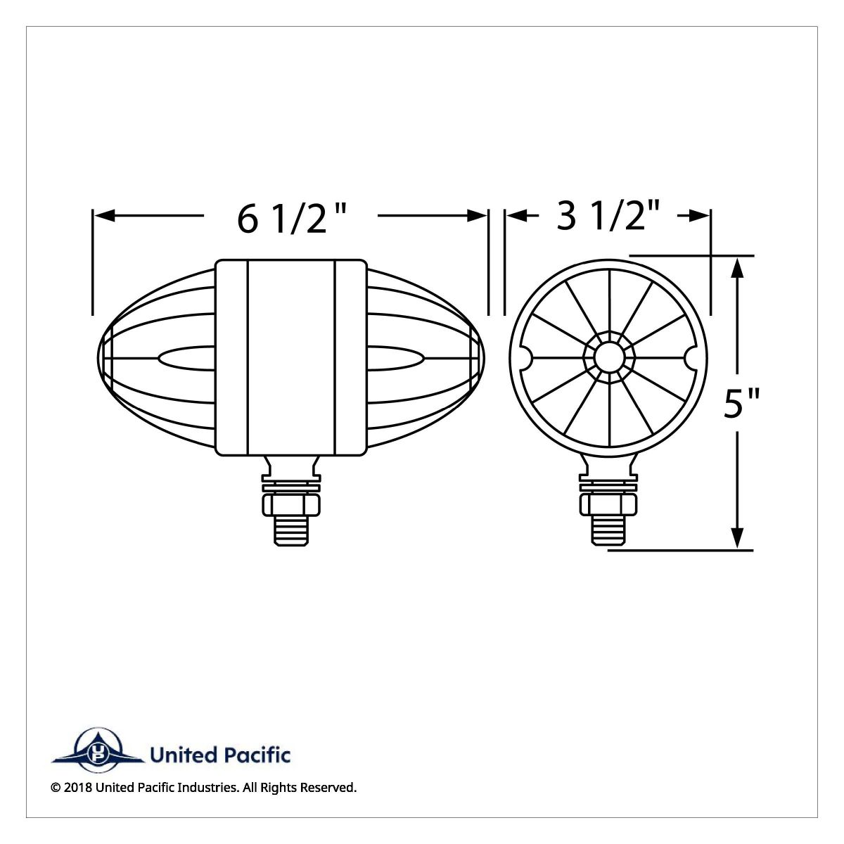 17 LED Dual Function Reflector Double Face Light - Amber LED/Clear Lens - Thumbnail 2