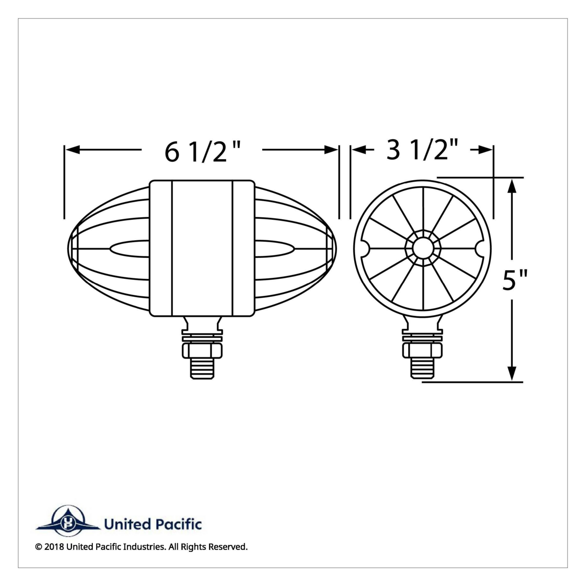 17 LED Dual Function Reflector Double Face Light - Amber LED/Clear Lens - Thumbnail 3