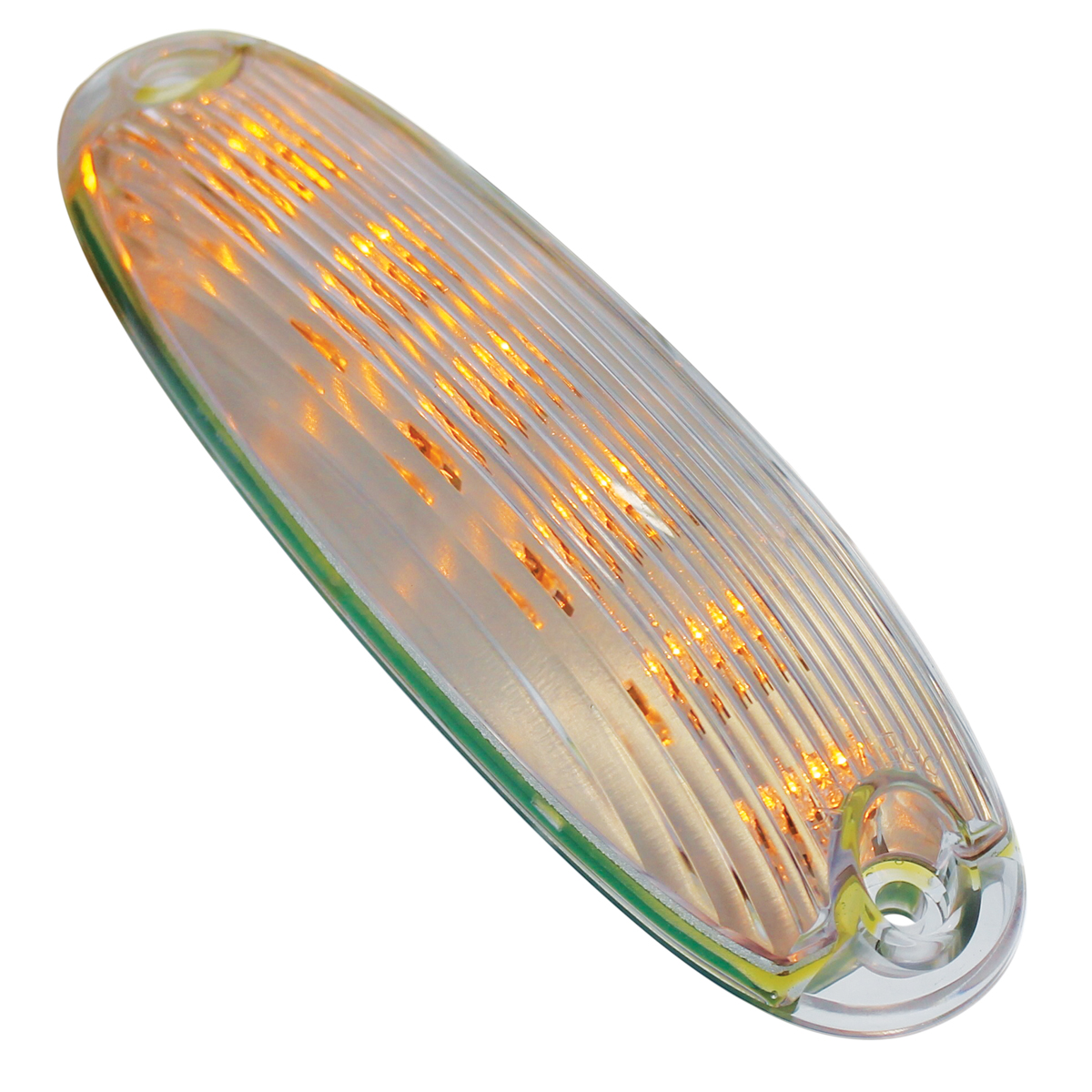 6 Amber LED Cab Light For 2008-2017 Freightliner Cascadia - Clear Lens - Thumbnail 3