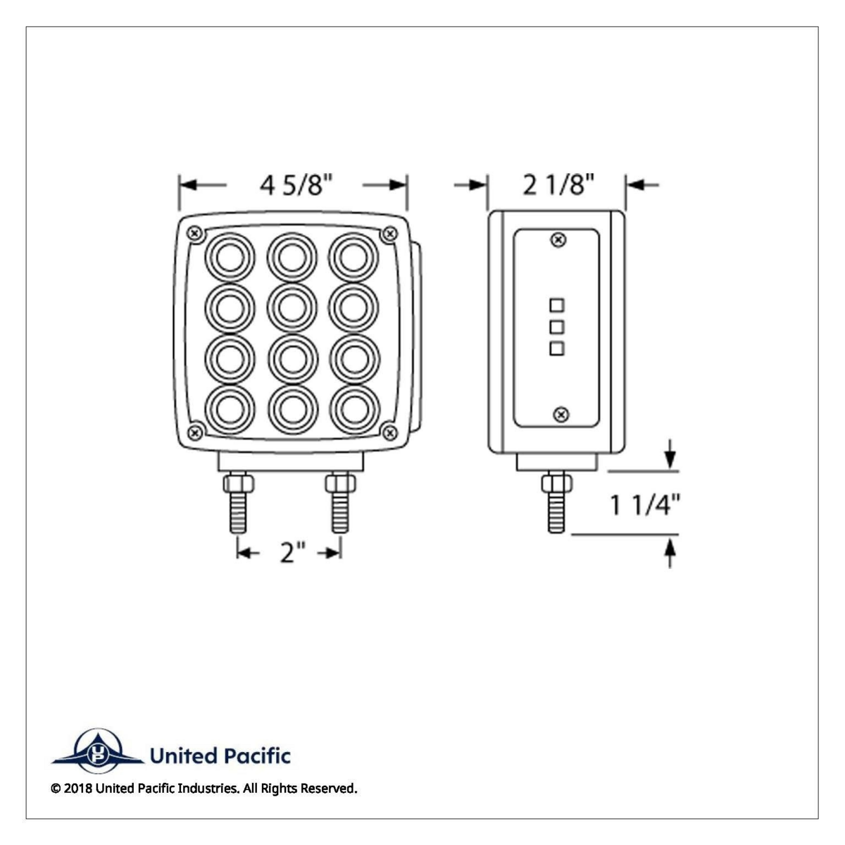 27 LED Double Face Turn Signal Light (Driver) - Amber & Red LED/Amber & Red Lens - Thumbnail 6