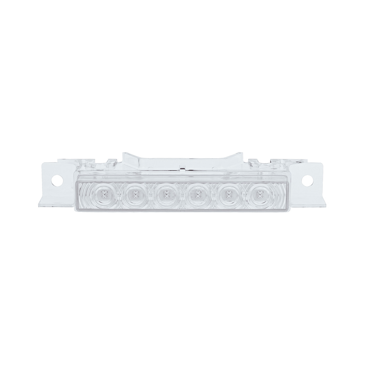 6 LED Competition Series Exterior Visor Light For 1996-2024 Volvo VNL-Amber LED/Clear Lens - Thumbnail 4