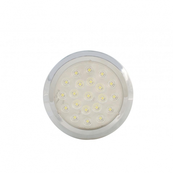 21 High Power LED 6-1/4" Dome Light With Bezel (Bulk) - Thumbnail 2