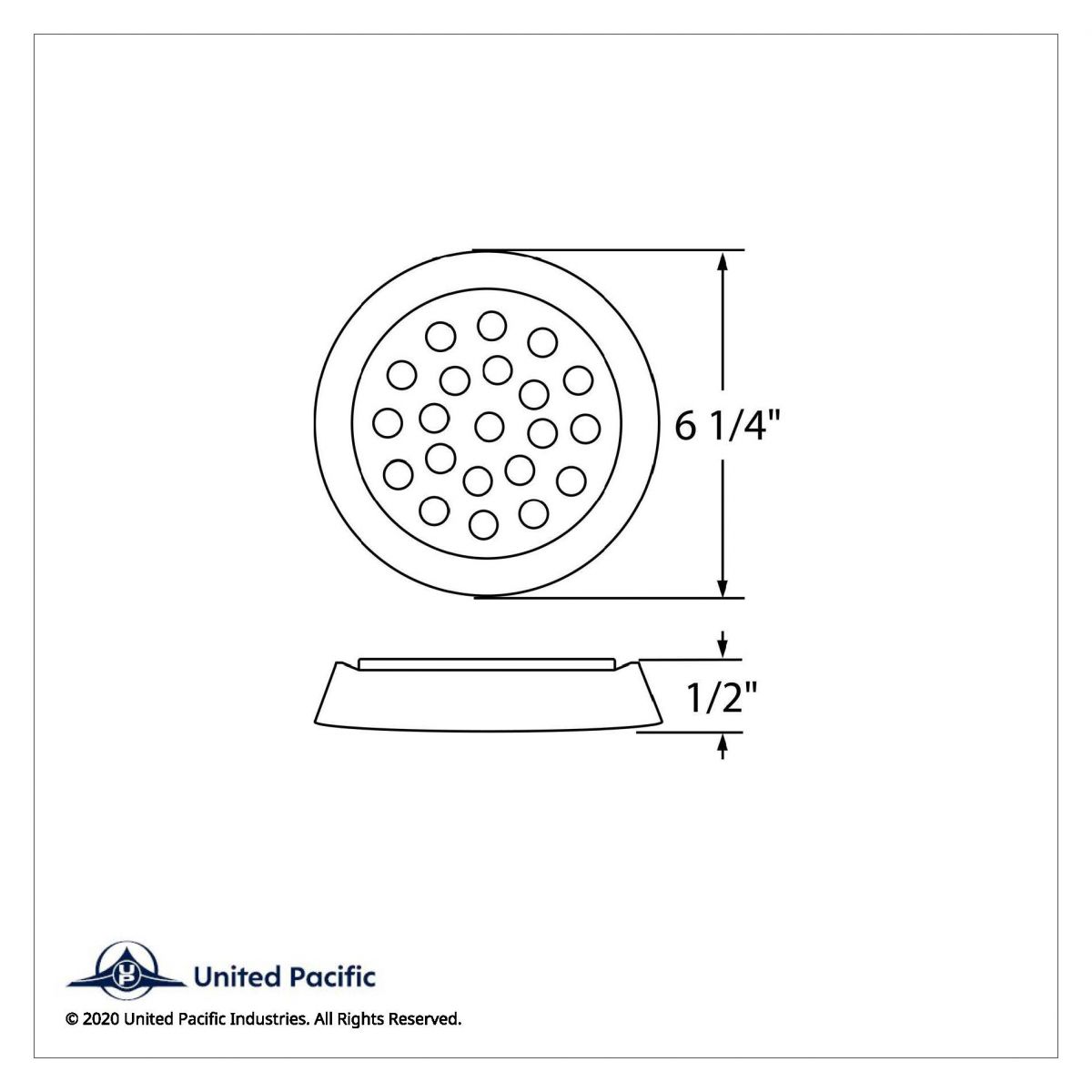 21 High Power LED 6-1/4" Dome Light With Bezel (Bulk) - Thumbnail 3