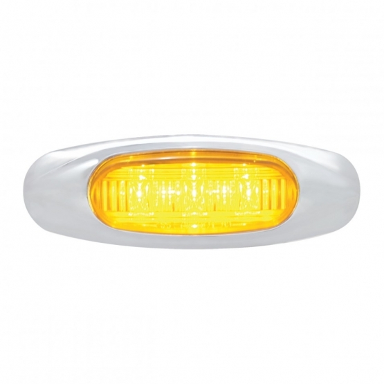3 LED Light (Clearance/Marker) - Amber LED/Amber Lens