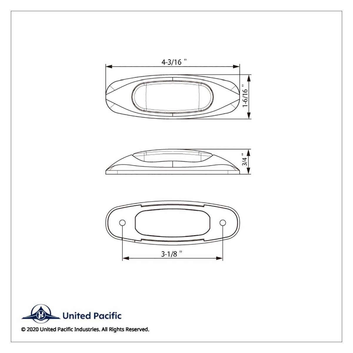 3 LED Light (Clearance/Marker) - Amber LED/Amber Lens - Thumbnail 3