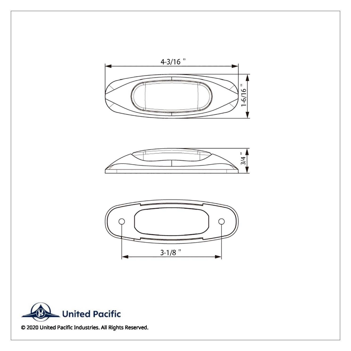 3 LED Light (Clearance/Marker) - Amber LED/Amber Lens - Thumbnail 4