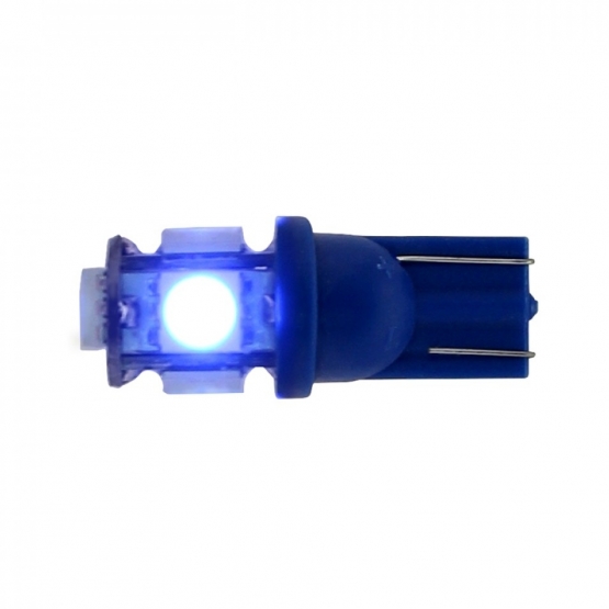 5 High Power LED 360 Degree 194 Bulb - Blue (2-Pack)