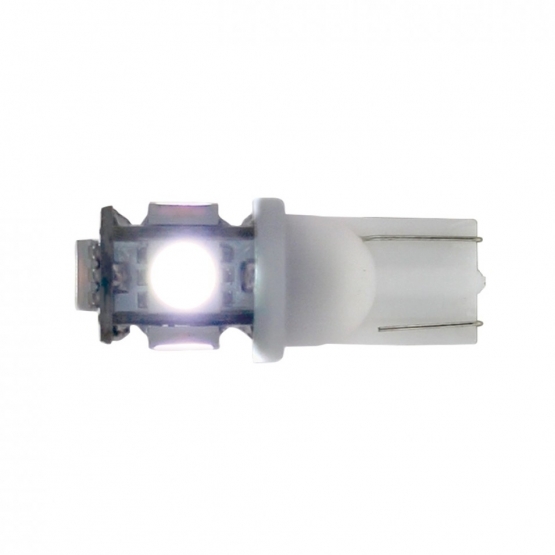 5 High Power LED 360 Degree 194 Bulb - White (2-Pack)