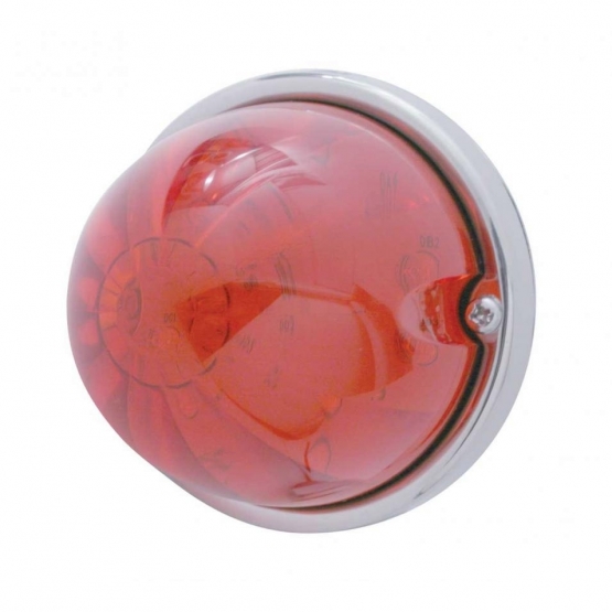 17 LED Watermelon Flush Mount Kit - Red LED/Red Lens
