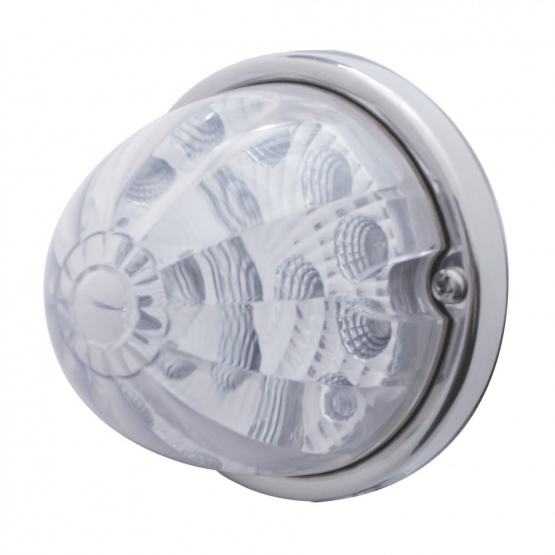 17 LED Reflector Watermelon Flush Mount Kit - Red LED/Clear Lens