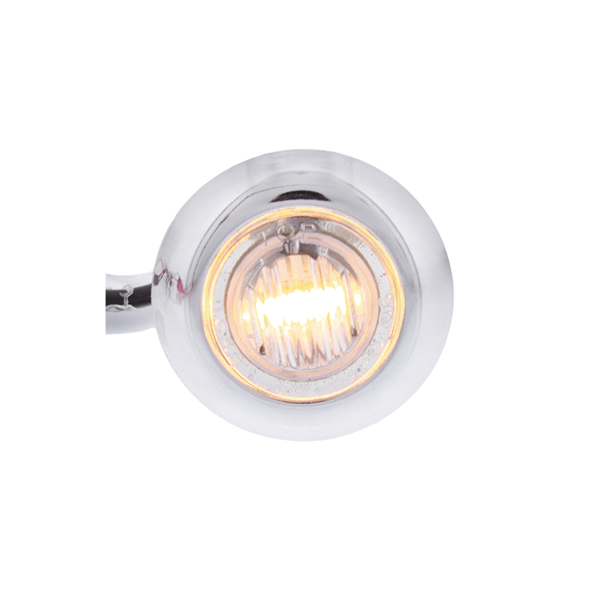 3 LED Dual Function 3/4" Mini Light With Bezel (Clearance/Marker) - Amber LED/Clear Lens - Thumbnail 6