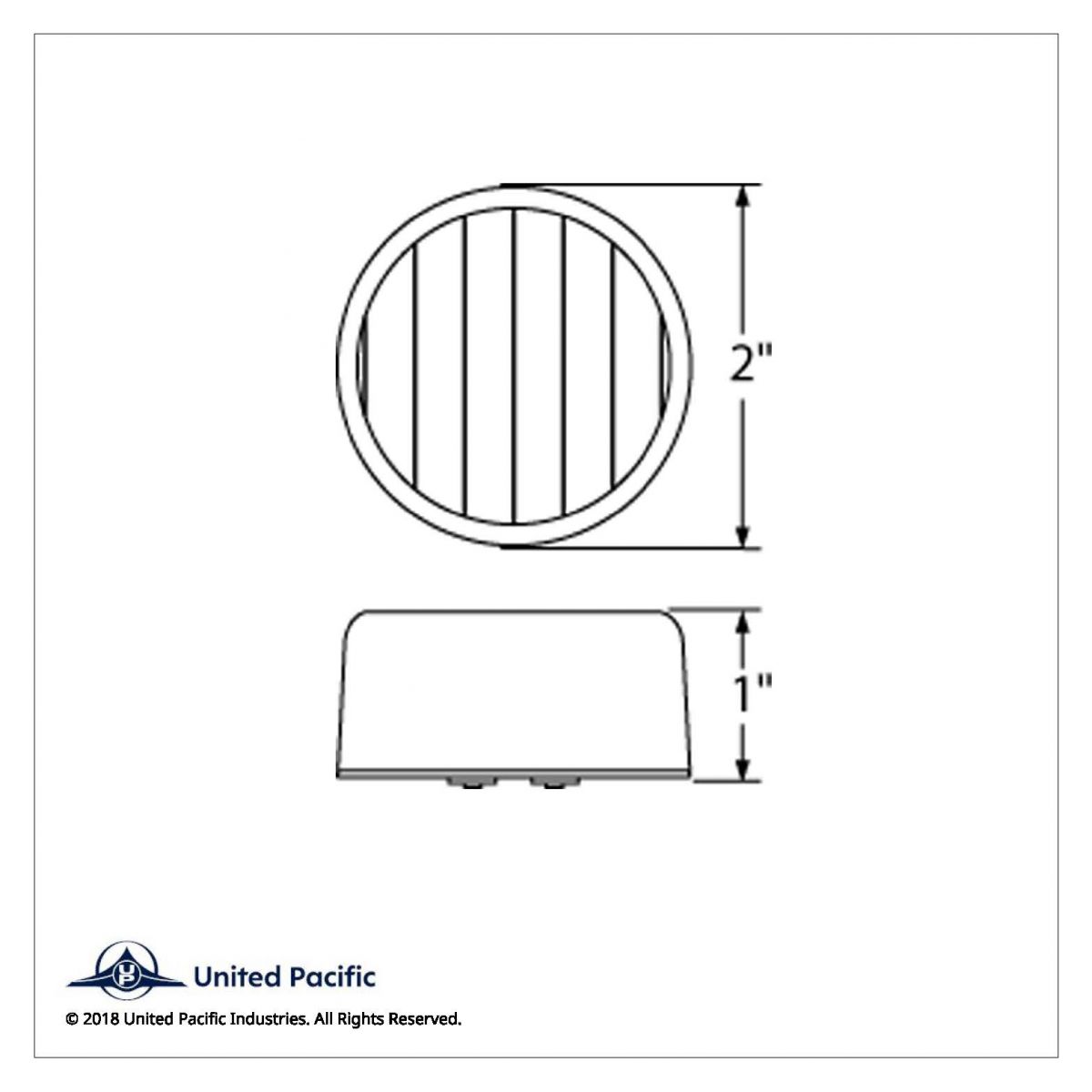 9 LED 2" Auxiliary/Utility Light - White LED/Clear Lens - Thumbnail 5