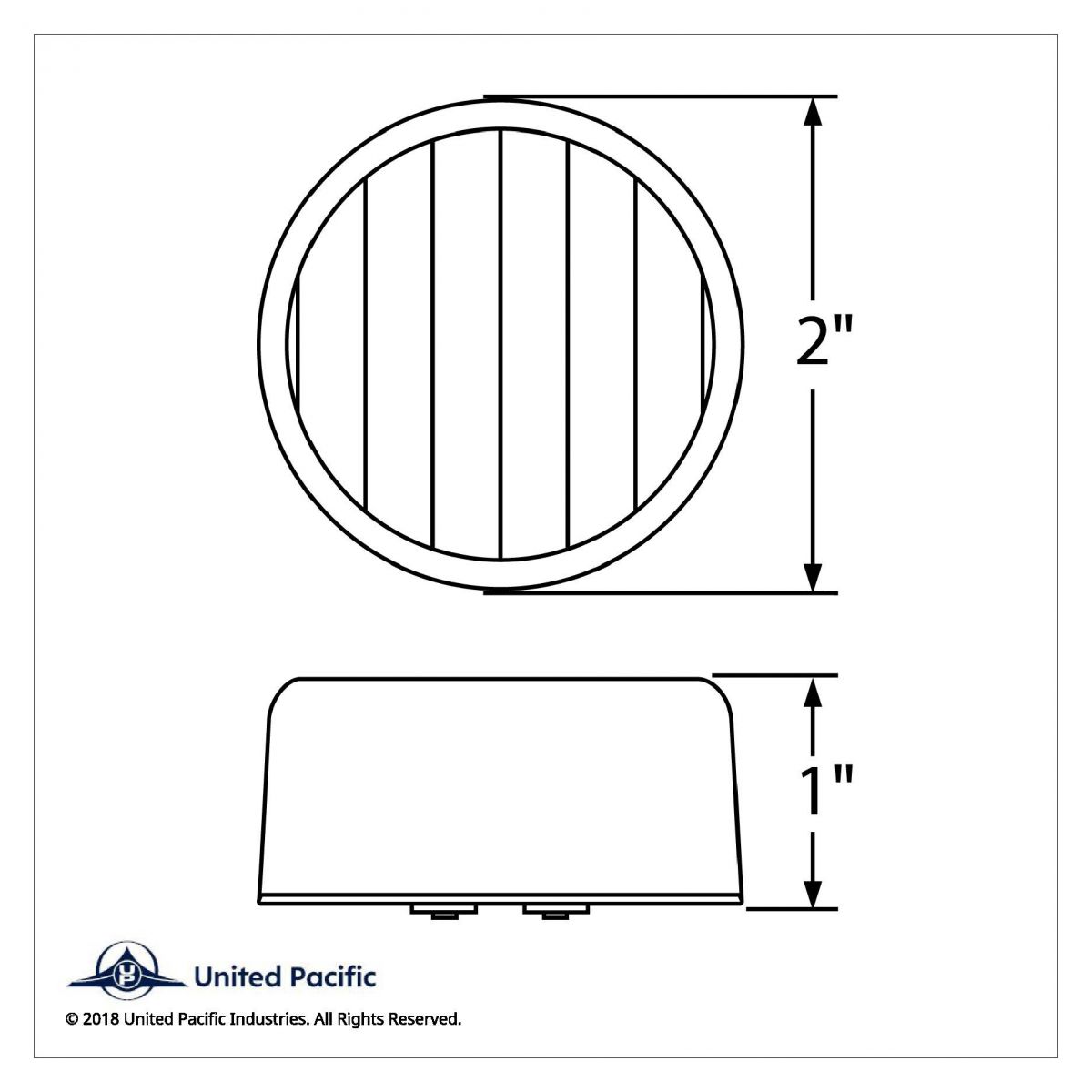 9 LED 2" Auxiliary/Utility Light - White LED/Clear Lens (Bulk) - Thumbnail 5