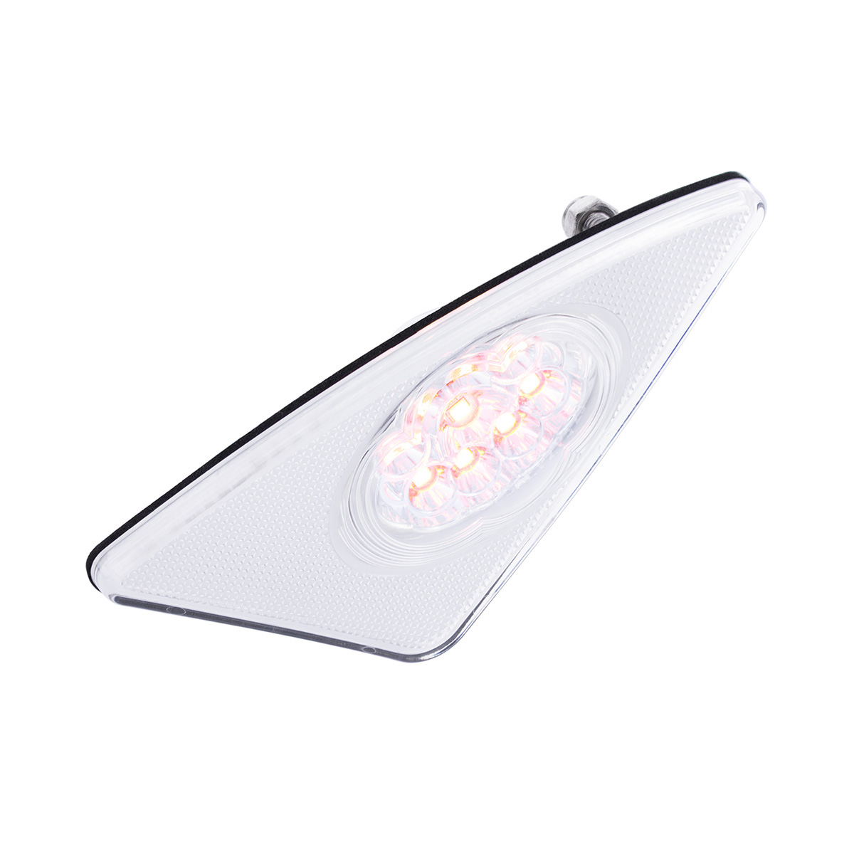 9 LED Competition Series Fender Light For 2007-2017 Kenworth T660 (Driver) -Amber LED/Clear Lens - Thumbnail 3