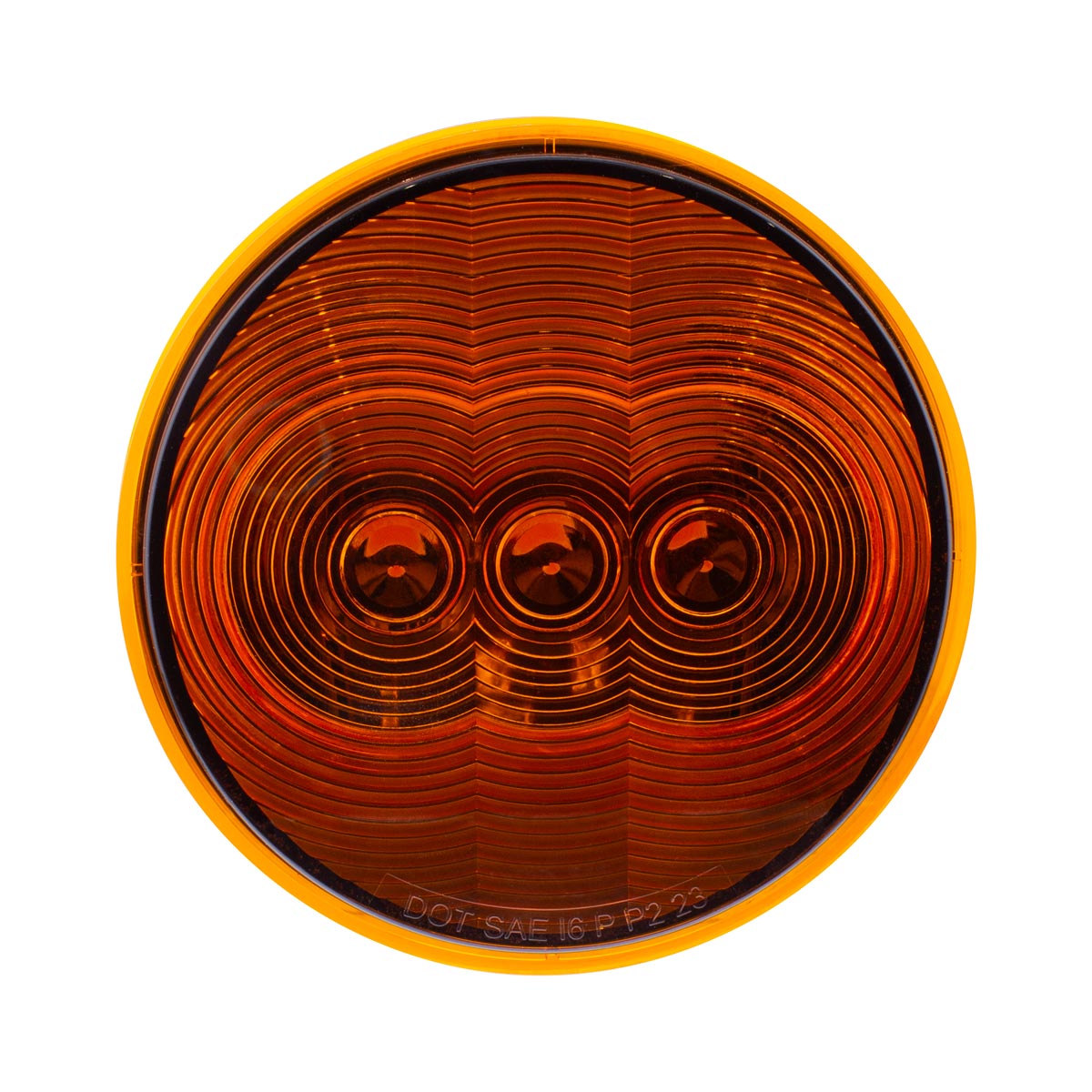 3 LED 4" Round Light(Turn Signal)-Amber LED/Amber Lens - Thumbnail 3