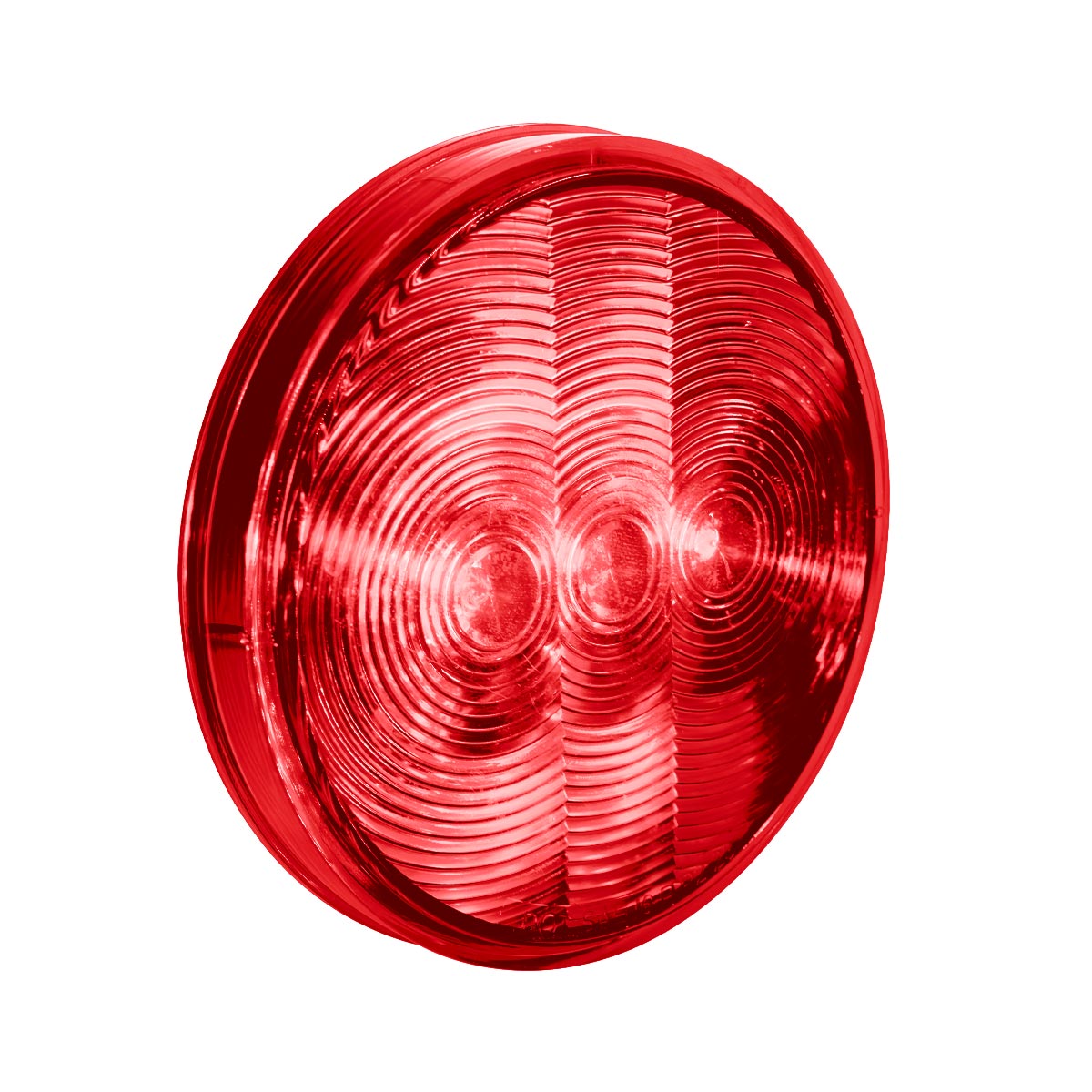 3 LED 4" Round Light (Stop, Turn, & Tail)-Red LED/Red Lens - Thumbnail 5