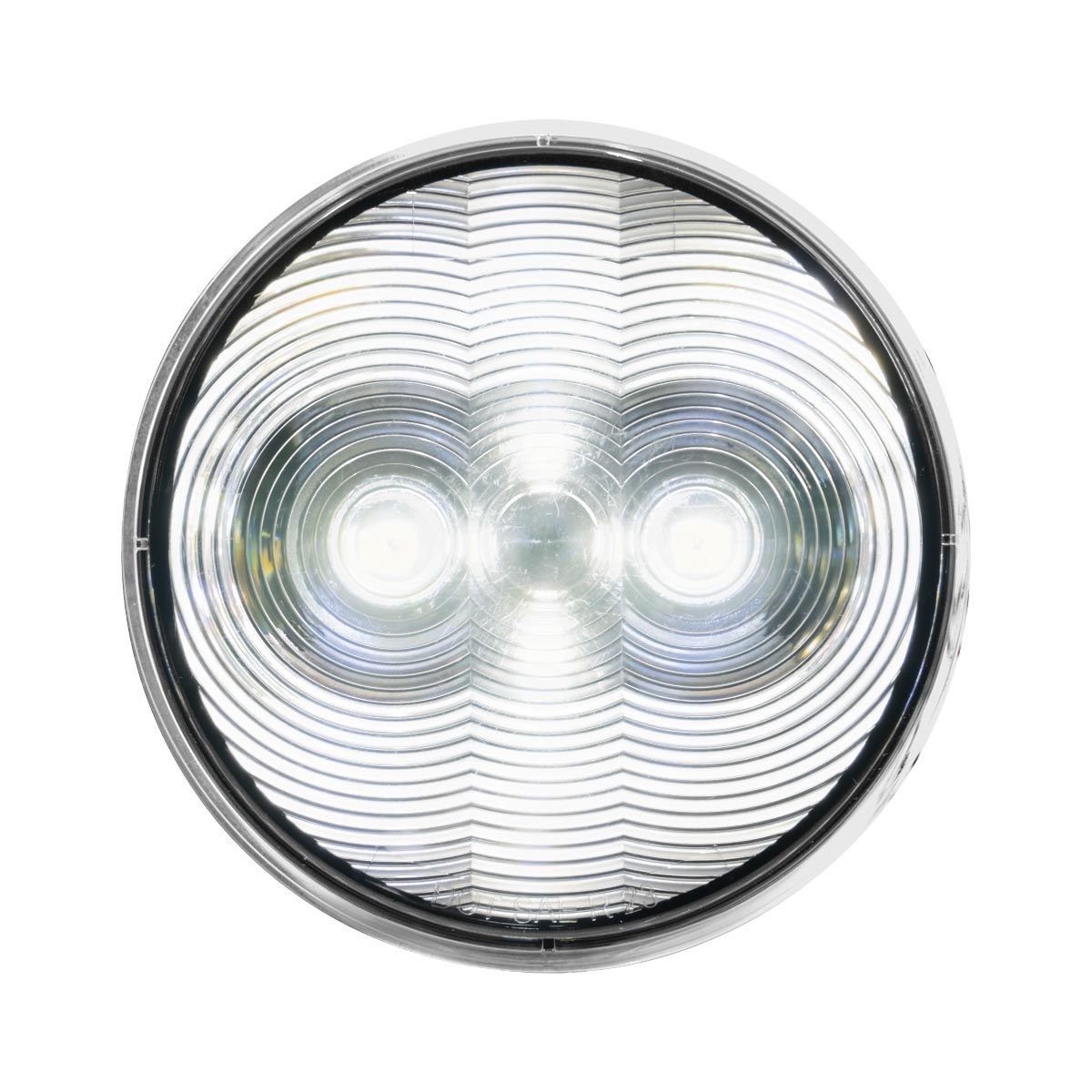 6 LED 4" Round Light (Back-Up)-White LED/Clear Lens