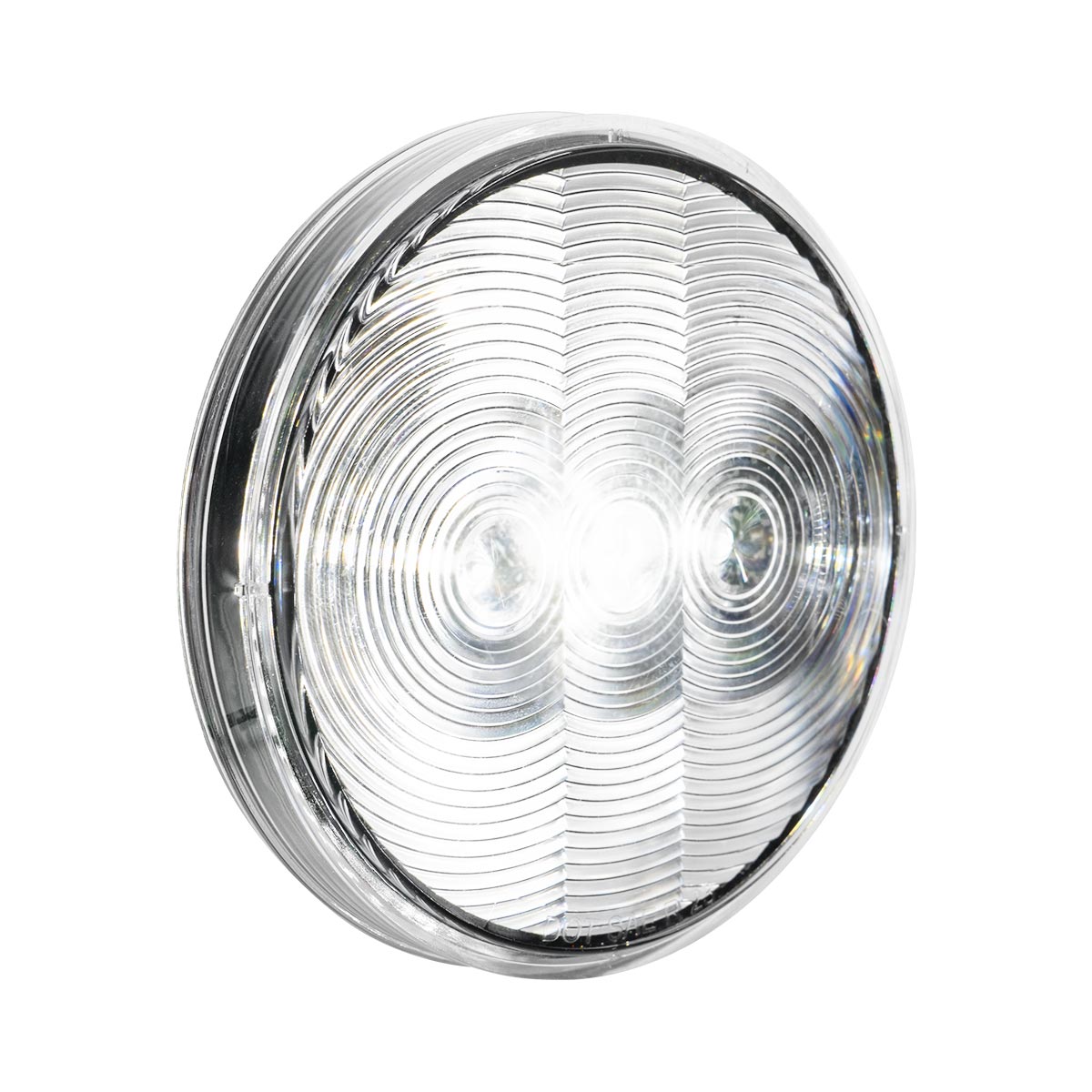 6 LED 4" Round Light (Back-Up)-White LED/Clear Lens - Thumbnail 3