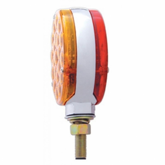 42 LED Double Face Turn Signal Light - Amber & Red LED/Amber & Red Lens - Thumbnail 2