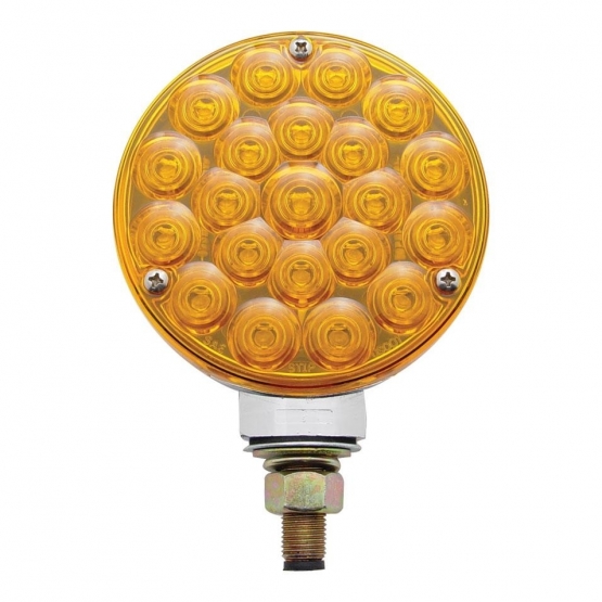 21 LED Single Face Turn Signal Light - Amber LED/Amber Lens - Thumbnail 2
