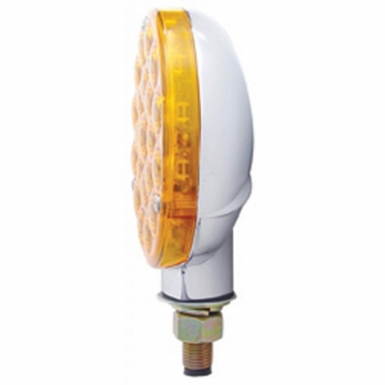 21 LED Single Face Turn Signal Light - Amber LED/Amber Lens - Thumbnail 3