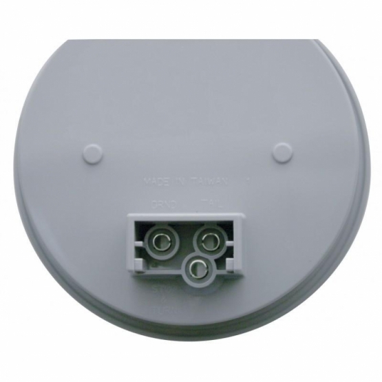 12 LED 4" Round Reflector Light (Stop, Turn & Tail) - Red LED/Clear Lens - Thumbnail 2