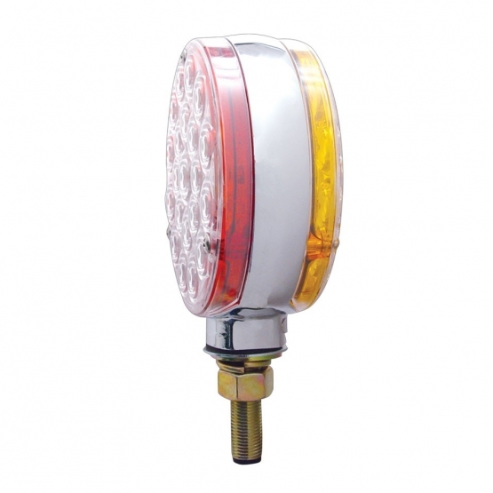 42 LED Double Face Turn Signal Light - Amber & Red LED/Clear Lens - Thumbnail 3