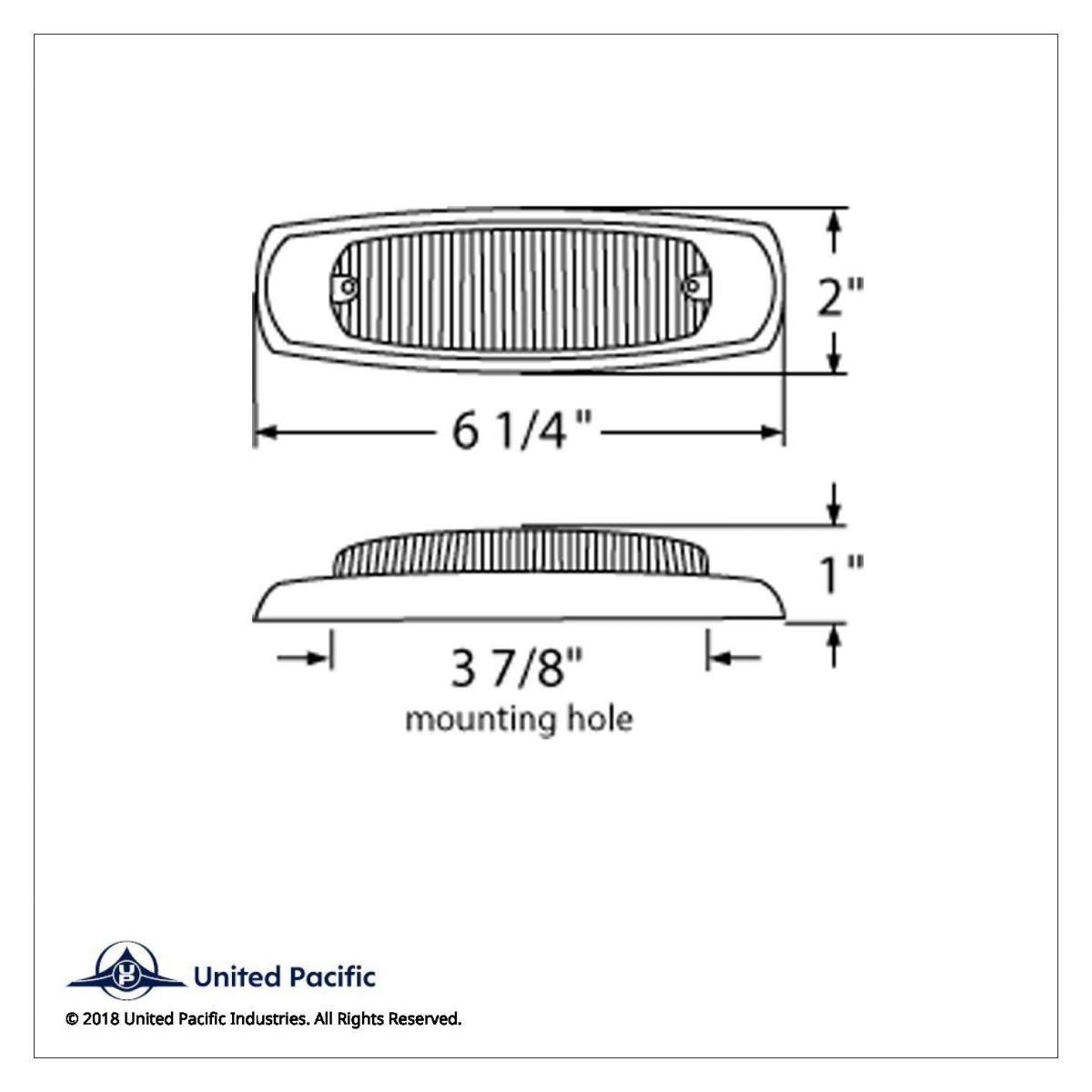 12 LED Rectangular Light (Clearance/Marker) With Chrome Bezel - Amber LED/Amber Lens - Thumbnail 3