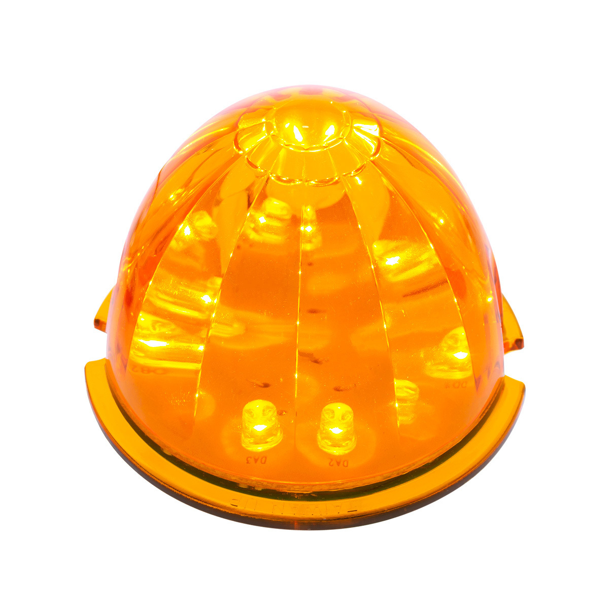 17 LED Watermelon Cab Light - Amber LED/Amber Lens (Bulk) - Thumbnail 9