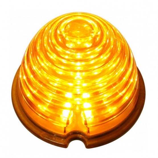 17 LED Beehive Cab Light - Amber LED/Amber Lens - Thumbnail 2