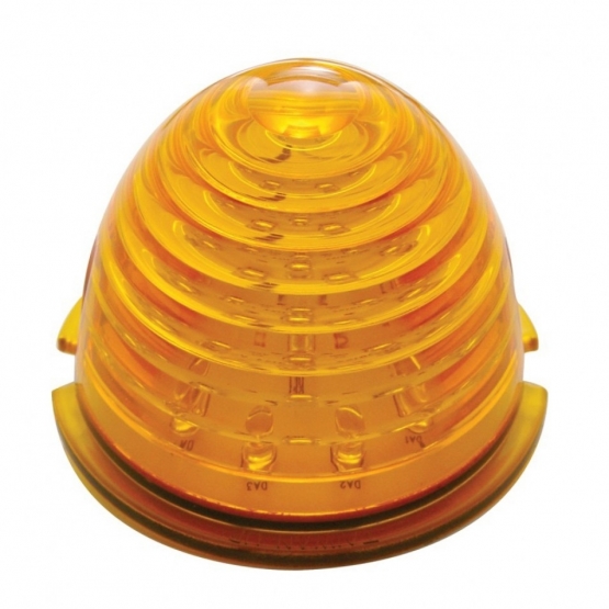 17 LED Beehive Cab Light - Amber LED/Amber Lens (Bulk)