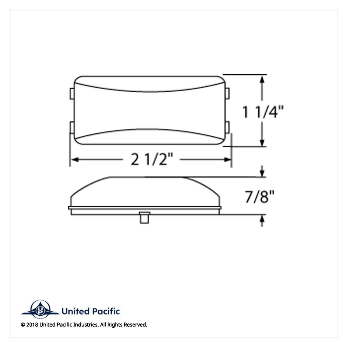 6 LED Rectangular Light (Clearance/Marker) - Red LED/Red Lens (Bulk) - Thumbnail 4