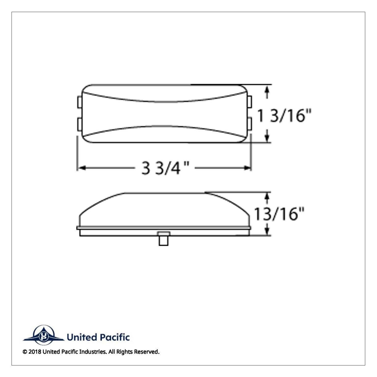 12 LED Rectangular Light (Clearance/Marker) - Amber LED/Amber Lens (Bulk) - Thumbnail 3