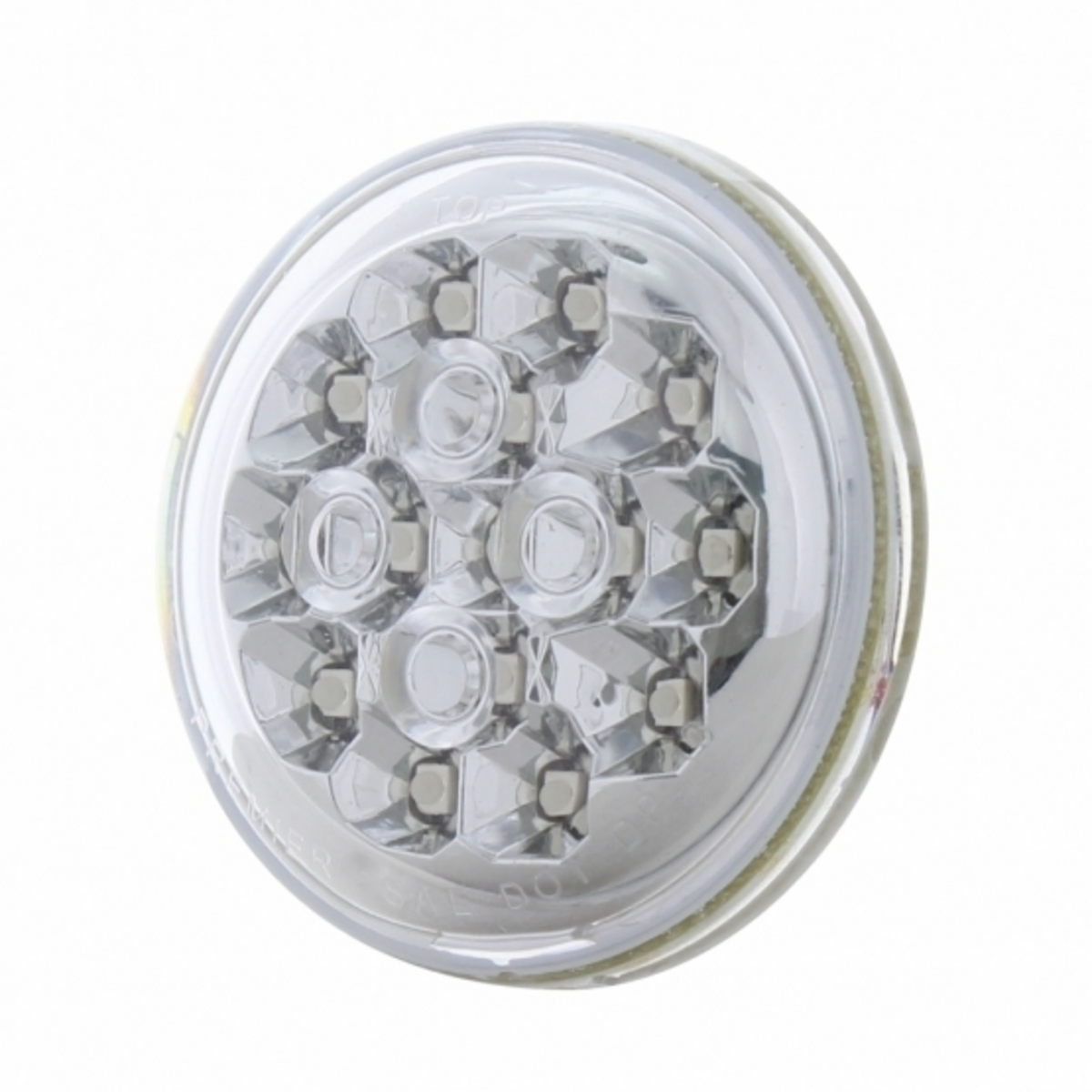 12 LED Rectangular Light Kit (Clearance/Marker) - Red LED/Red Lens (Bulk) - Thumbnail 7