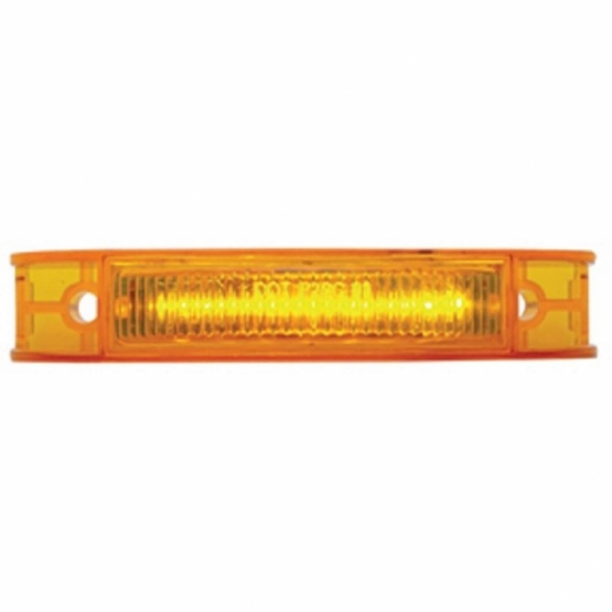 7 LED Rectangular Light (Clearance/Marker) - Amber LED/Amber Lens