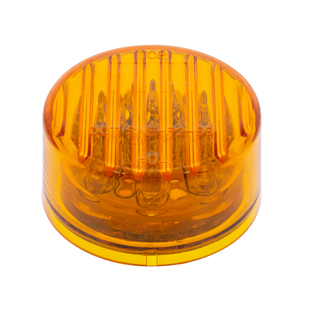 9 LED 2" Round Light (Clearance/Marker) - Amber LED/Amber Lens - Thumbnail 3
