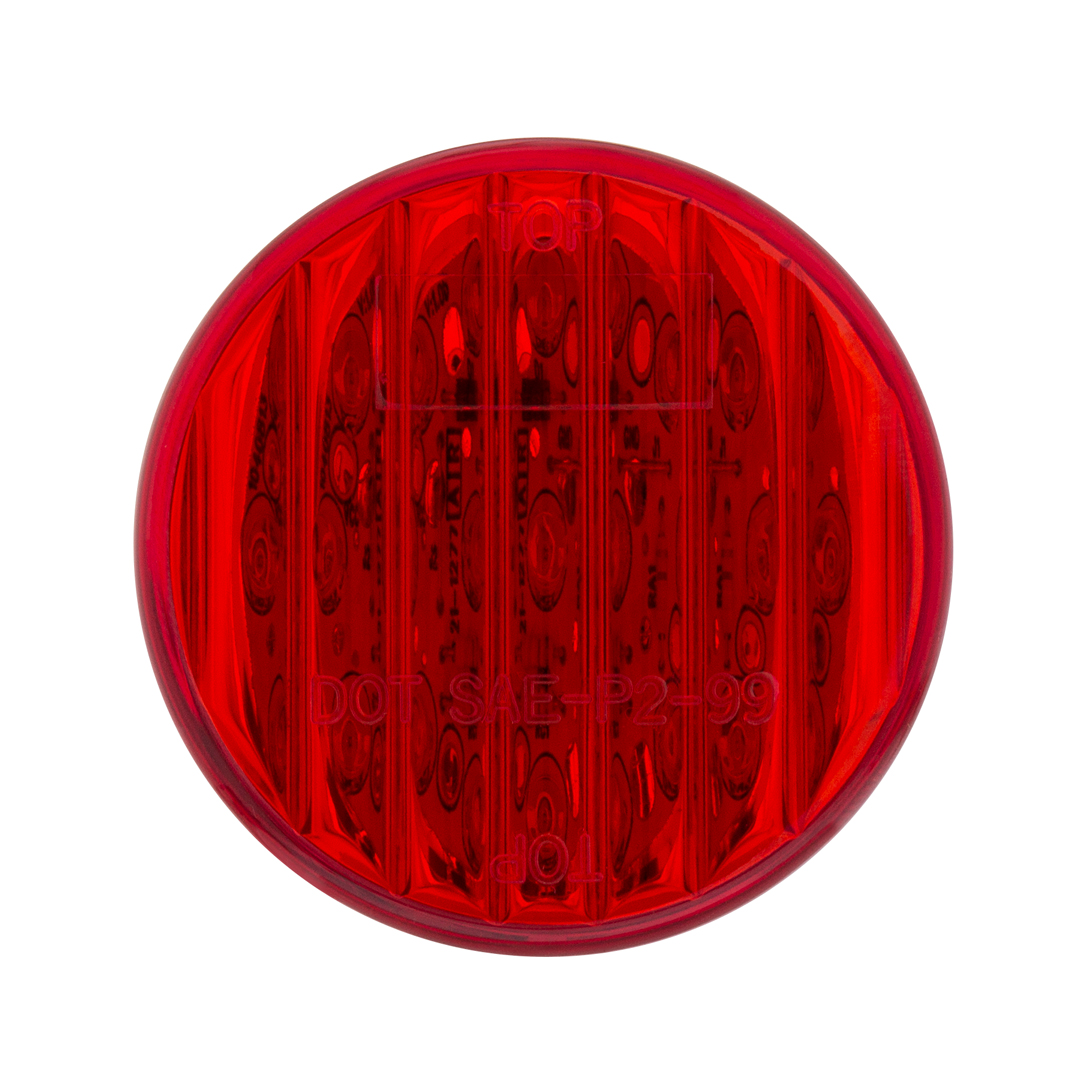 9 LED 2" Round Light (Clearance/Marker) - Red LED/Red Lens - Thumbnail 2