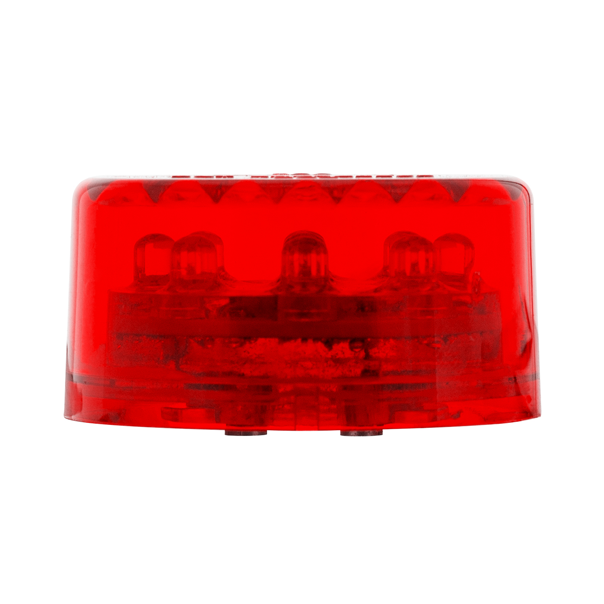 9 LED 2" Round Light (Clearance/Marker) - Red LED/Red Lens - Thumbnail 4