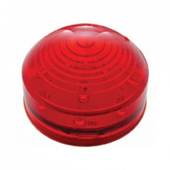 13 LED 2.5" Round Roadster Light (Clearance/Marker) - Red LED/Red Lens - Thumbnail 2