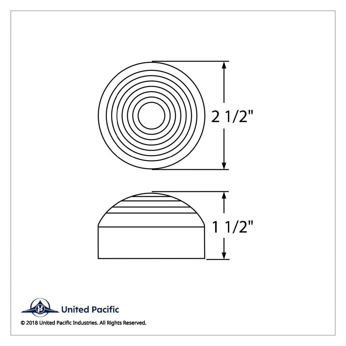 13 LED 2.5" Round Roadster Light (Clearance/Marker) - Red LED/Red Lens - Thumbnail 3