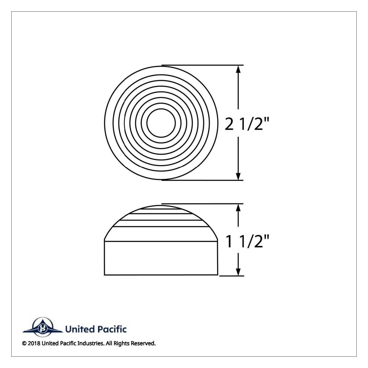 13 LED 2.5" Round Roadster Light (Clearance/Marker) - Red LED/Red Lens - Thumbnail 4