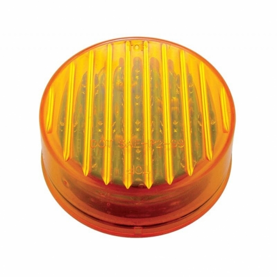 13 LED 2.5" Round Light (Clearance/Marker) - Amber LED/Amber Lens (Bulk) - Thumbnail 2